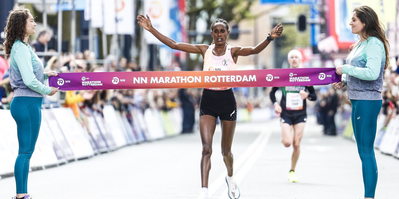 Voorbereidingen NN marathon Rotterdam