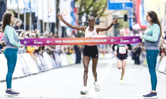 Voorbereidingen NN marathon Rotterdam