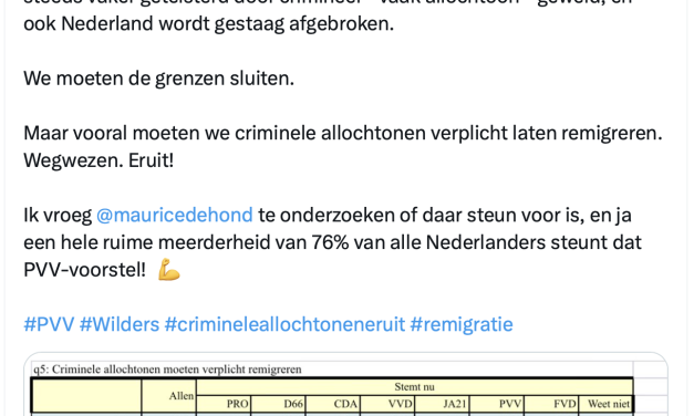 Factcheck: klopt het dat 76 procent van de Nederlanders criminele allochtonen wil laten remigreren? 