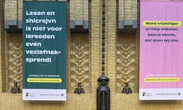 Bibliotheek Neude zet zich in voor laaggeletterden in de week van lezen en schrijven.