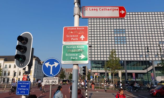 Utrechtse fietspaden kleuren rood, geel en groen