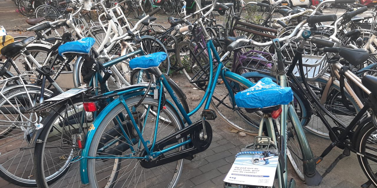 Actie op de Dag van de Witte Stok: ‘Houd de lijn vrij’