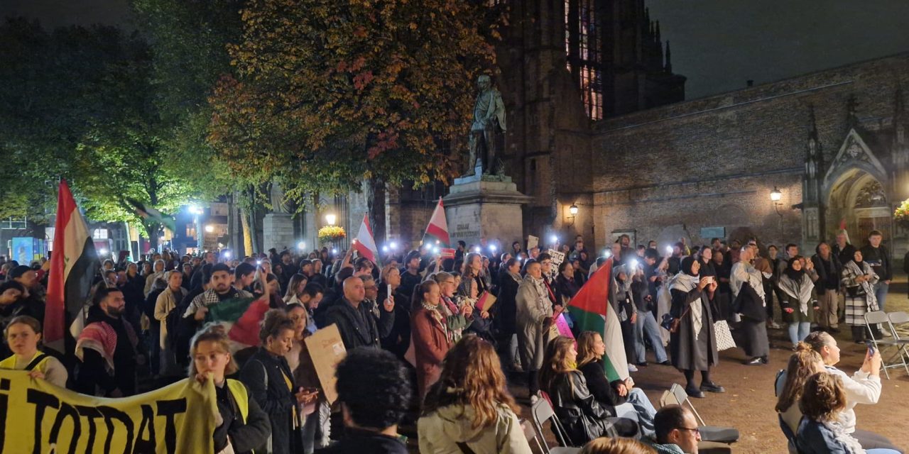 Pro-Palestijnse demonstratie op Domplein met symbolische betekenis