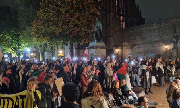 Pro-Palestijnse demonstratie op Domplein met symbolische betekenis