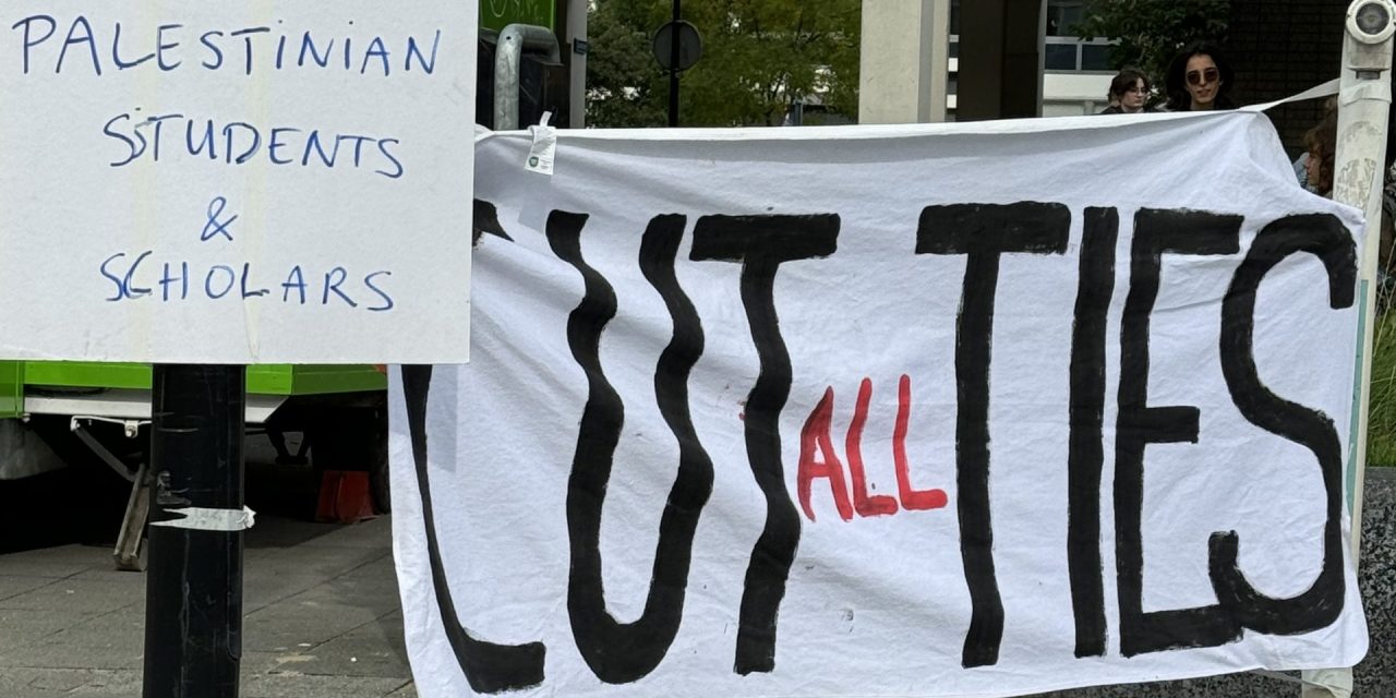 Protest in Utrecht tegen banden met Israëlische universiteiten