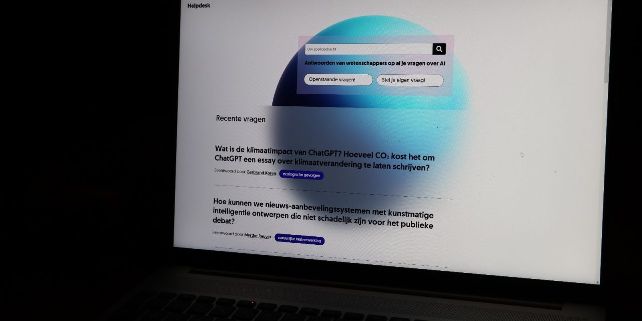 Utrechtse onderzoekers lanceren AI-helpdesk voor publieksvragen