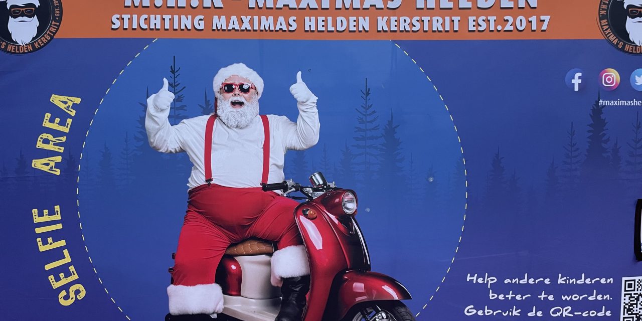 Met de Kerstman op de ….motor?