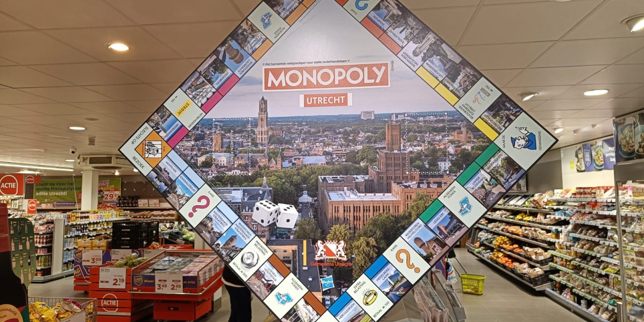 Monopolyspel van Utrecht gemaakt door Marco Meeuwsen