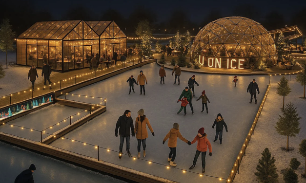 Winterdorp ‘U on Ice geopend’ op het Jaarbeursplein