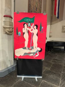 Schilderij door Aynaz Najafi