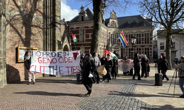 Protest trekt aandacht voorafgaand van de verjaardag van de Universiteit Utrecht