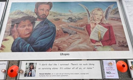 Marco Boeringa voerde solo‑protest voor Gaza bij Utrecht Centraal