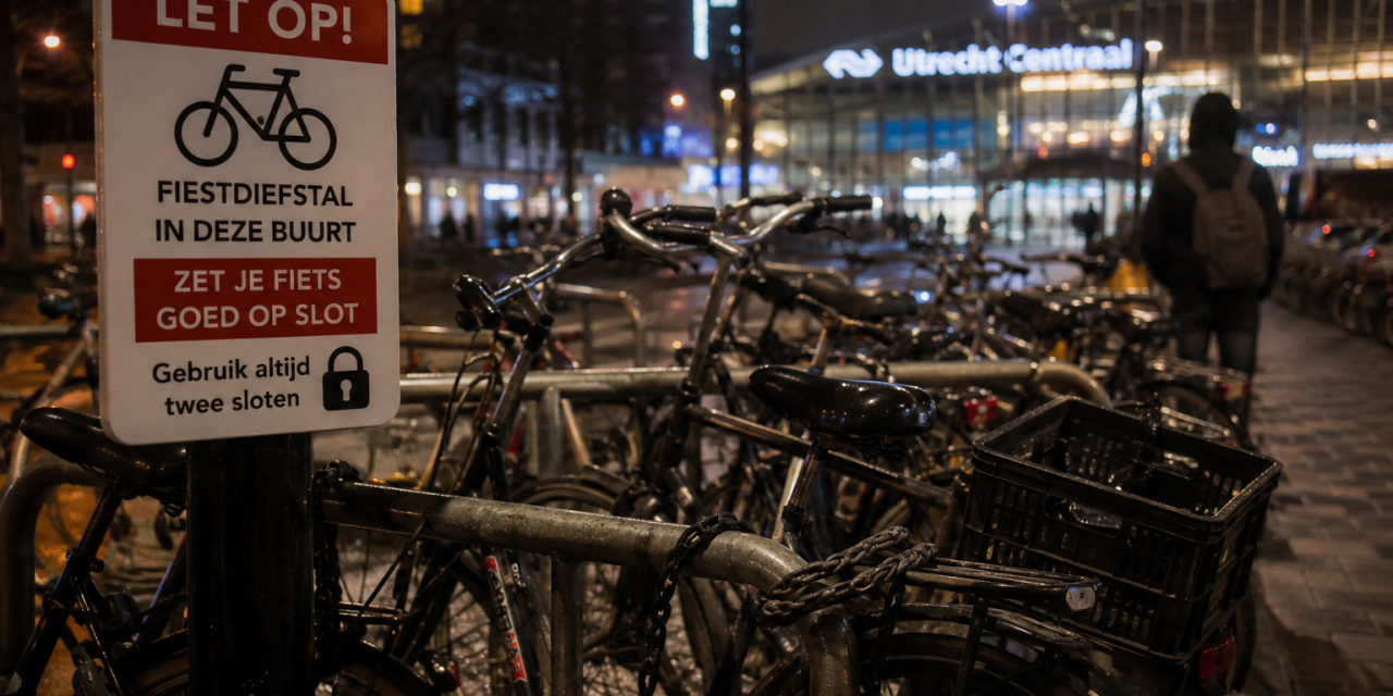 Meer fietsdiefstallen in Utrechtse binnenstad, maar relatief minder aangiftes dan landelijk