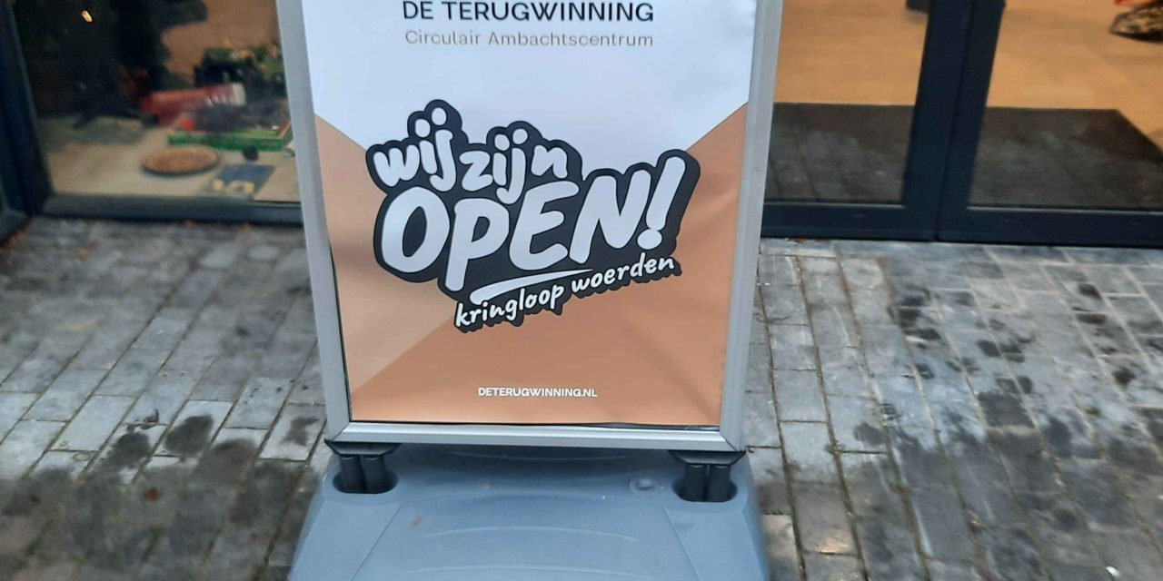 Kringloopwinkel De Terugwinning eind januari officieel open