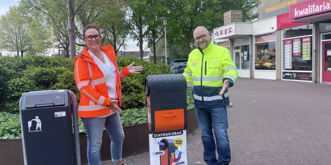 De statiegeldbak pilot in Woerden
