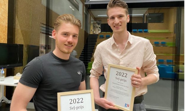 Martijn Kramer en Jitse de Graaf winnaars hoofdprijs SvJ-prijs
