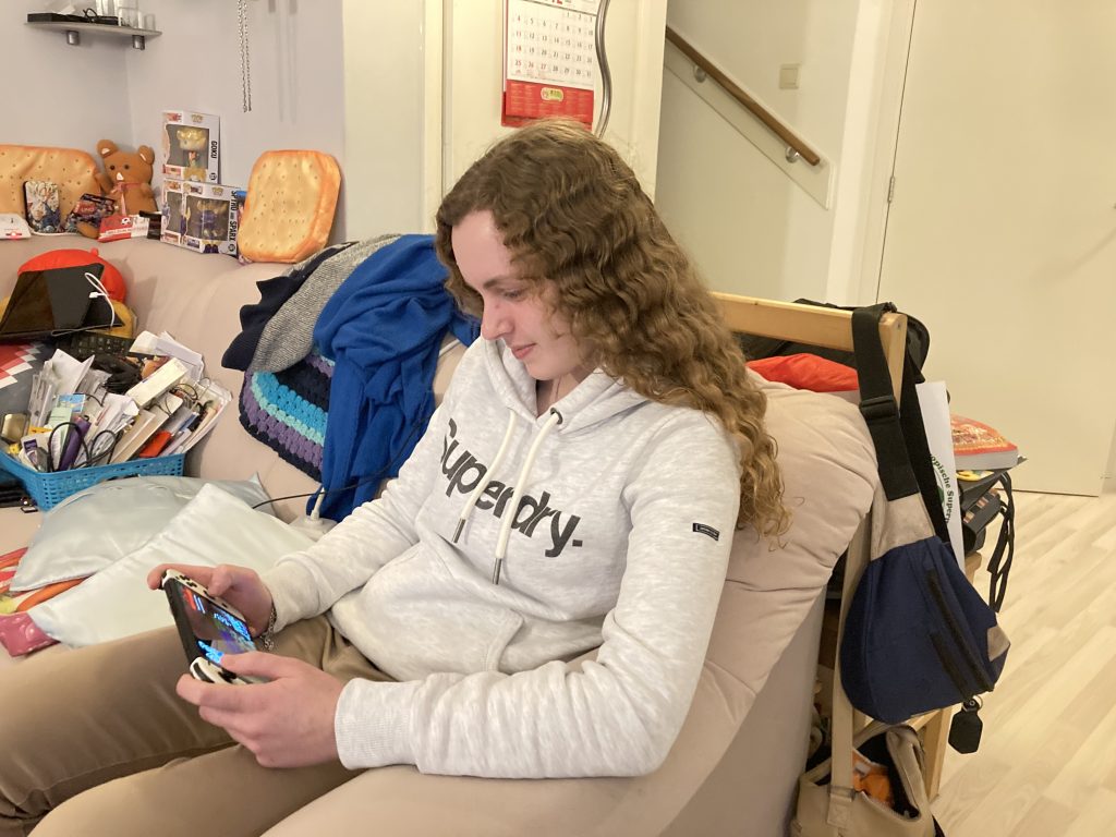 Madelon op de Nintendo Switch.