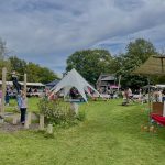 Fietsend een smoothie maken tijdens de Brinker Herfstmarkt